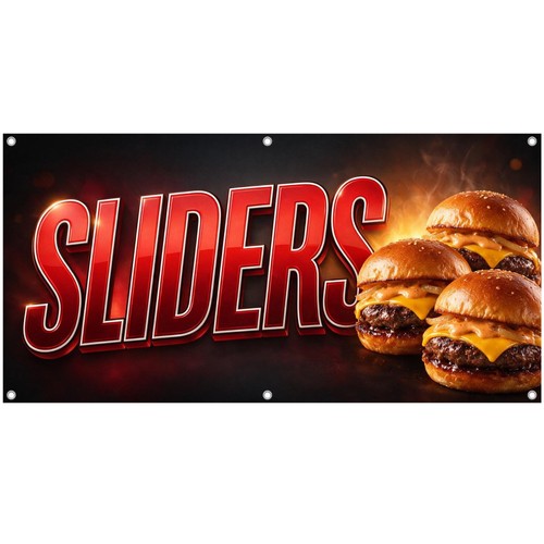 Cheeseburger sliders banner - sliders,