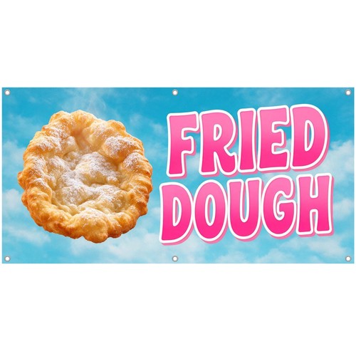 Fried dough vinyl banner food - fried,
