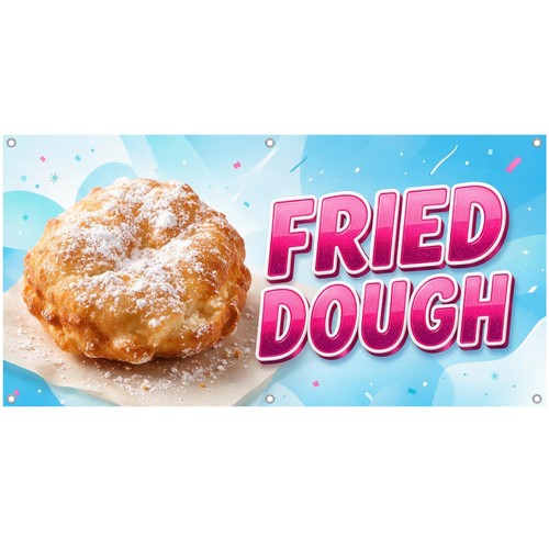 Fried dough vinyl banner - vinyl,